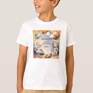 Runt Sol vid rymdens Födelsedagsfest i första Resa T Shirt