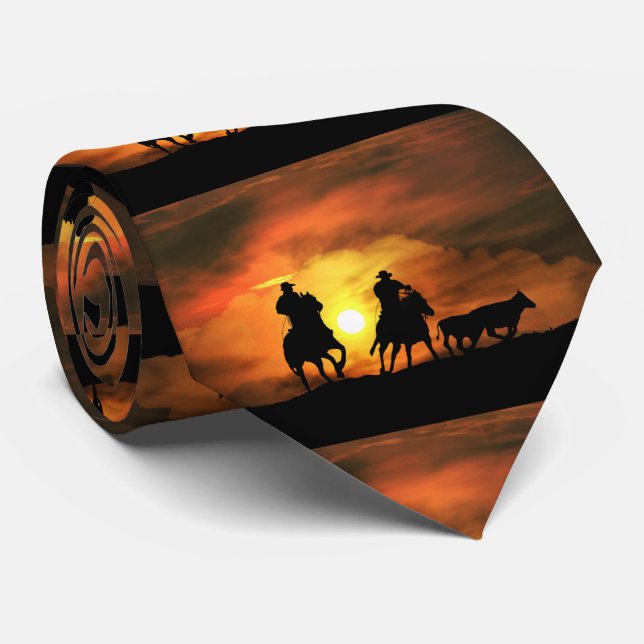 Runt upp Cowboys och Steers Slips (Rullad)