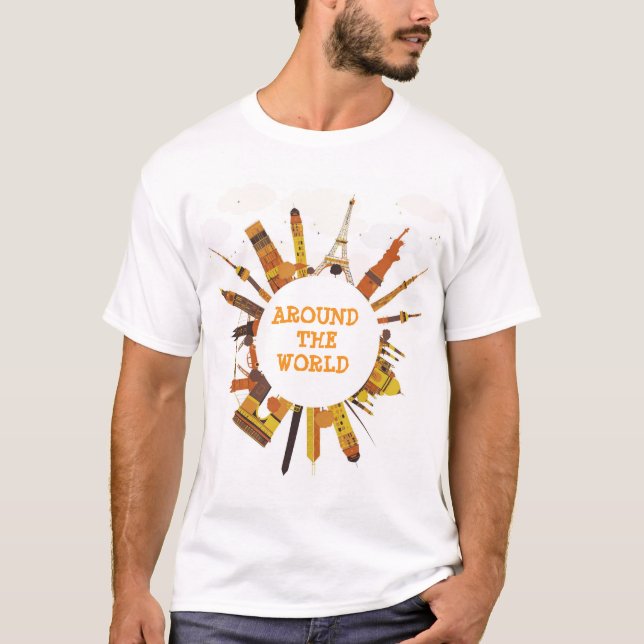 Runt Världen T-Shirt (Framsida)