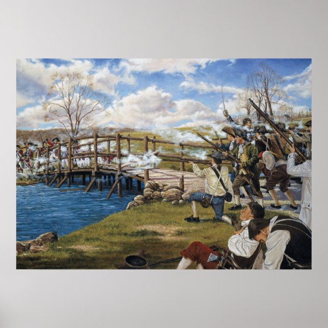 "Runt världsslaget i Concord" Poster (Framsidan)