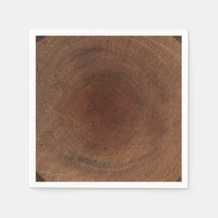 Runt Wood Träd Trunk Bark Rustic Natur Pappersservett