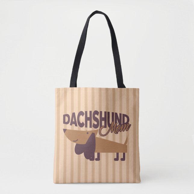 Runtaxig mamma tryckt totebag tygkasse (Framsida)