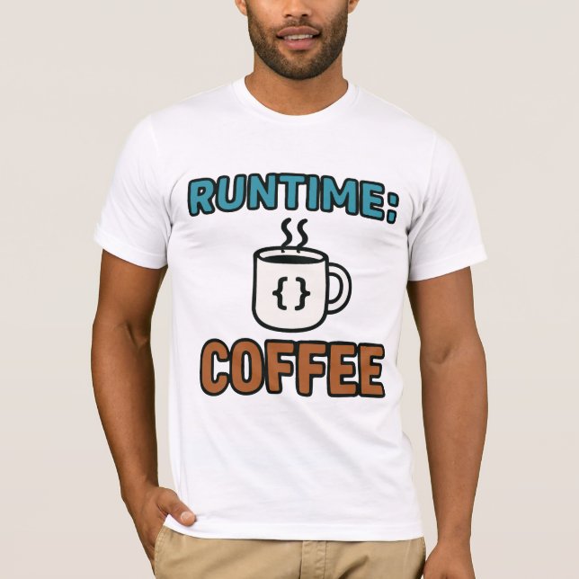 Runtime Coffee T Shirt (Framsida)