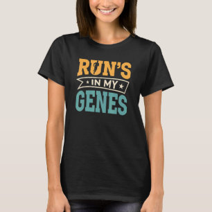 Runu2019s i min Genes Marathon-Springer som kör Mo T Shirt