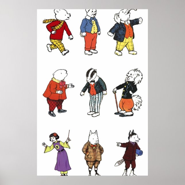 Rupert Bear och Friends Poster (Framsidan)