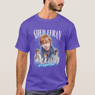 Rupert Grint Skjul Eeran Parodi Förbannad Fan Coll T Shirt