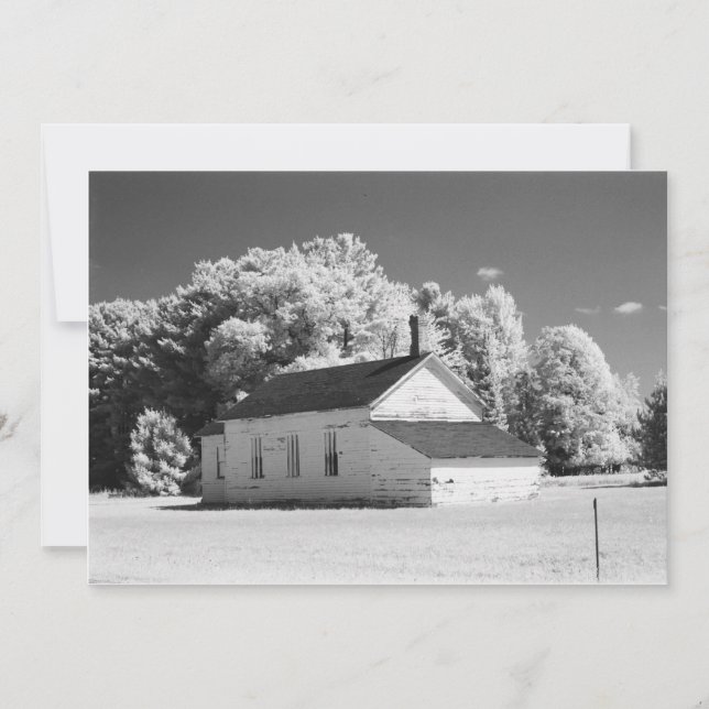 Rural America Theme Infrared Photography Inbjudningar (Framsida)