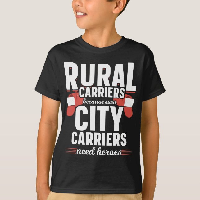 Rural Carriers Funny Mailman Delivery T Shirt (Framsida)