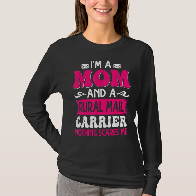 Rural Carriers Mamma Mail Postal Worker Postman Mo T Shirt (Framsida)