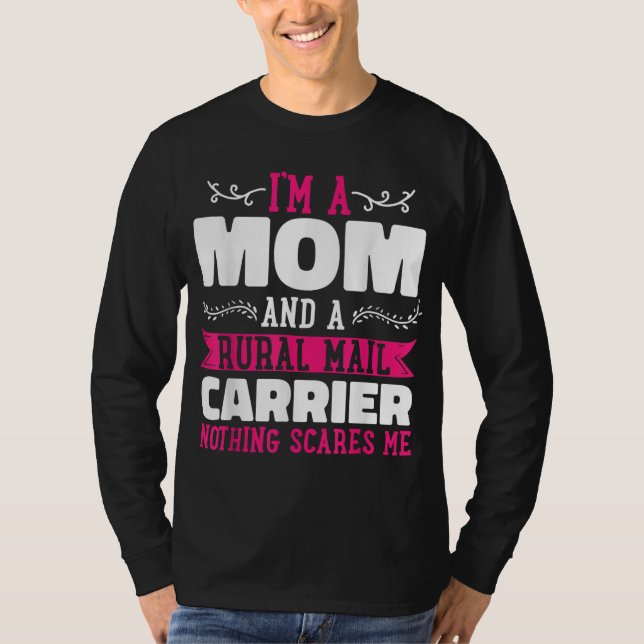 Rural Carriers Mamma Mail Postal Worker Postman Mo T Shirt (Framsida)
