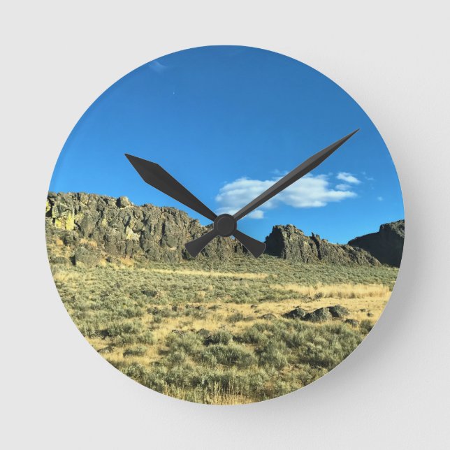 Rural Harney County, Burns, Oregon Rund Klocka (Framsida)