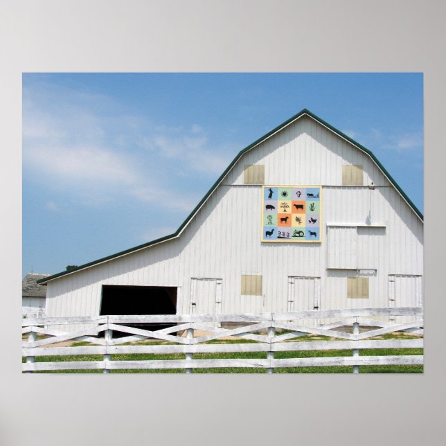 Rural Iowa Animal Barn Poster (Framsidan)