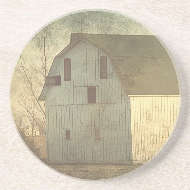 Rural Iowa Barn 6 Underlägg Sandsten (Framsidan)