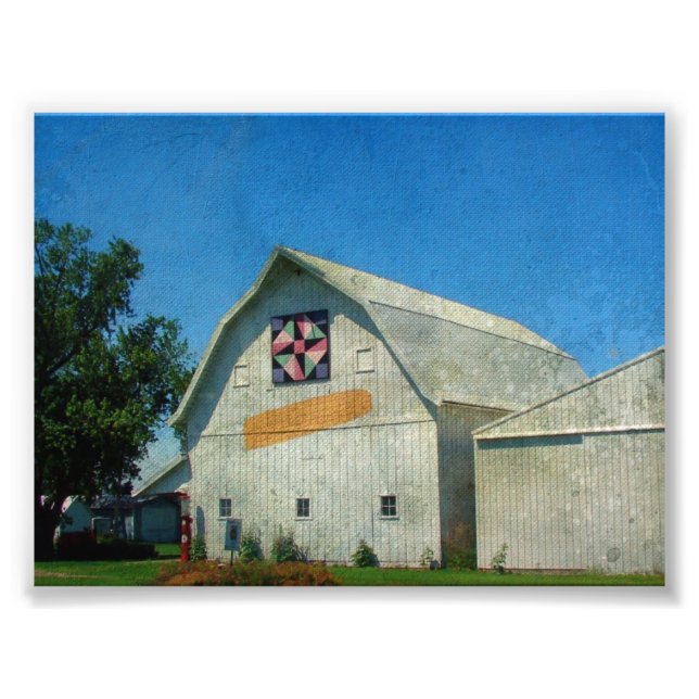 Rural Iowa Barn Fototryck (Framsidan)
