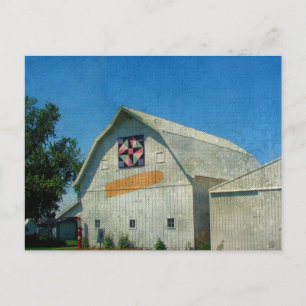 Rural Iowa Barn Vykort