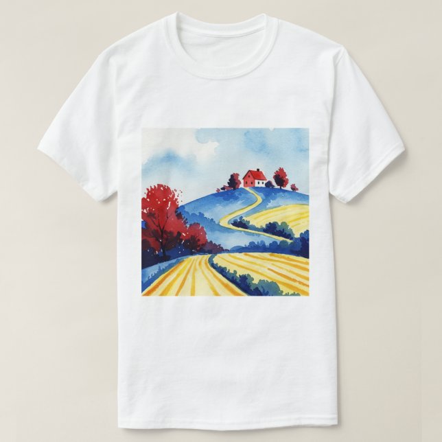 Rural landscape t shirt (Design framsida)