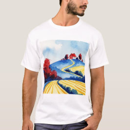 Rural landscape t shirt