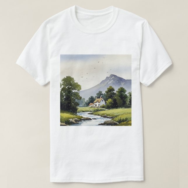 Rural landscape t shirt (Design framsida)
