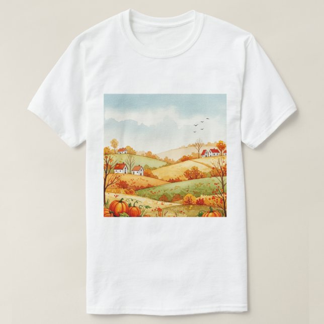Rural landscape t shirt (Design framsida)