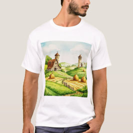 Rural landscape t shirt