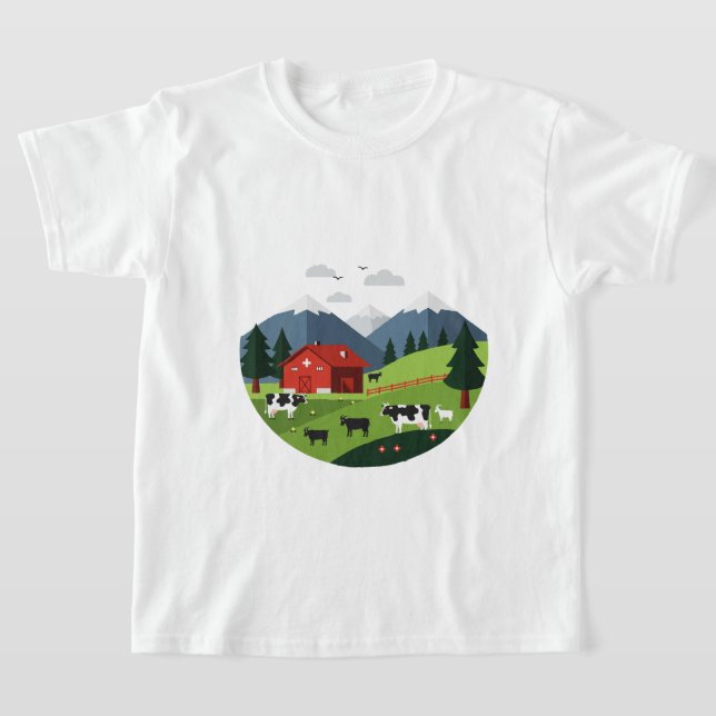 Rural landscape t shirt (Laydown)