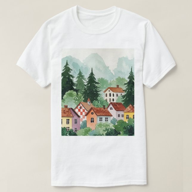 Rural landscape t shirt (Design framsida)