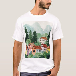 Rural landscape t shirt