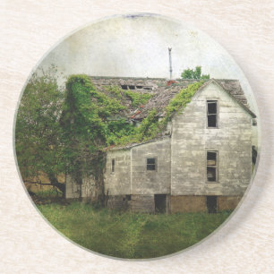 Rural Missouri Abandoned House Underlägg Sandsten