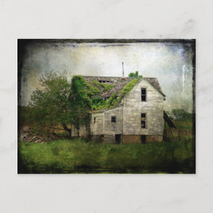 Rural Missouri Abandoned House Vykort