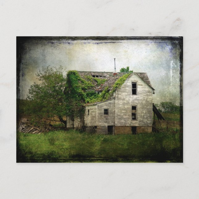 Rural Missouri Abandoned House Vykort (Framsida)
