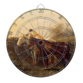 Rural Rendezvous (Romantic Kiss on Horseback) Darttavla