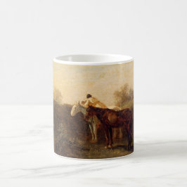 Rural Rendezvous (Romantic Kiss on Horseback) Kaffemugg