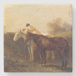 Rural Rendezvous (Romantic Kiss on Horseback) Stenunderlägg