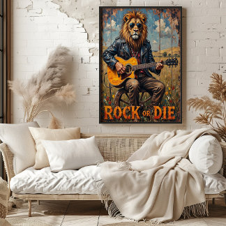 Rural Rockstar: Lejon på Wheel Poster