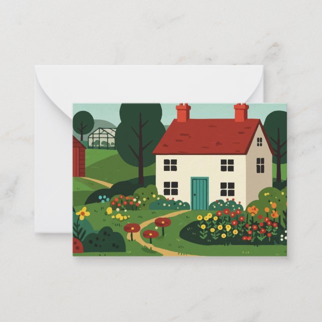 Rural town anteckningskort (Framsida)