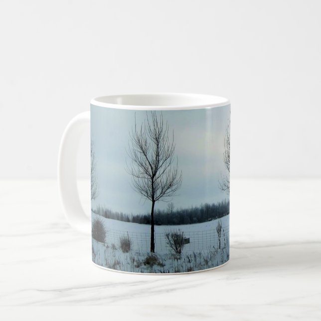 Rural View i Quebec, Kanada Kaffemugg (Framsida vänster)