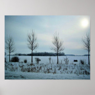 Rural View i Quebec, Kanada Poster
