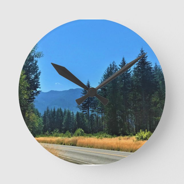 Rural Washington, Randle, WA Rund Klocka (Framsida)