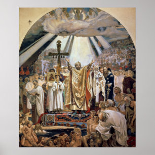 Rus baptism, 1885-96 poster