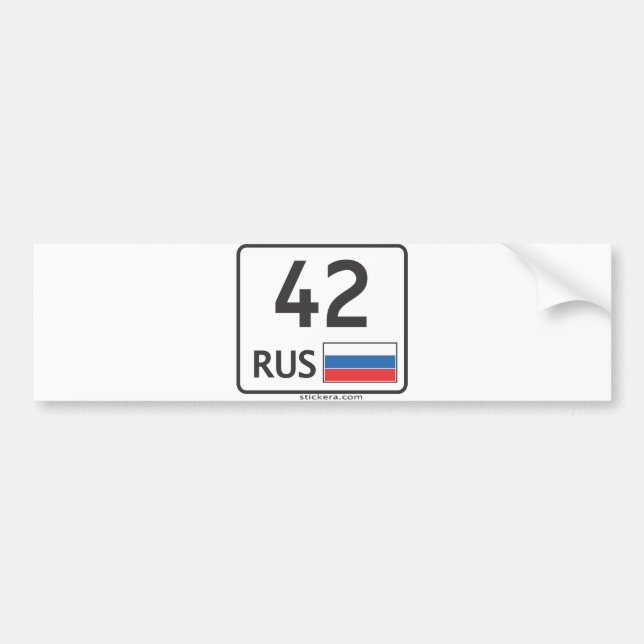 RUS. Kemerovo. 42 Bildekal (Framsidan)