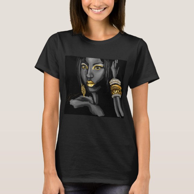 Rusa av den guld- T-tröja T-shirt (Framsida)