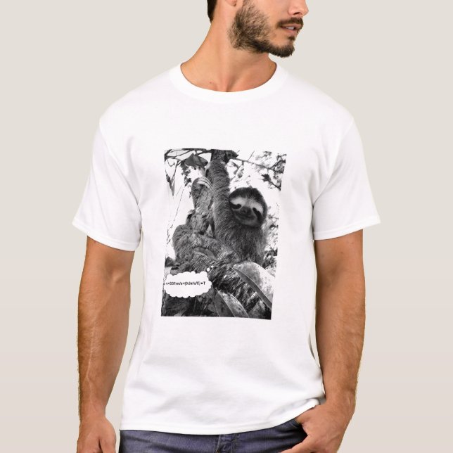 Rusa av den solida skjortan för Sloth T T-shirt (Framsida)