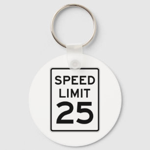 Rusa begränsar 25 MPH undertecknar Nyckelring