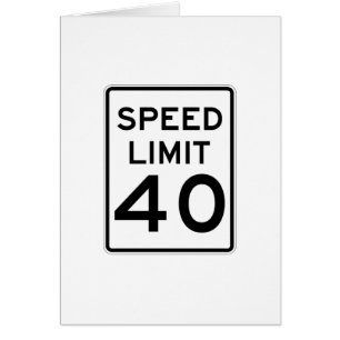Rusa begränsar 40 MPH undertecknar OBS Kort