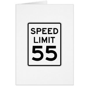 Rusa begränsar 55 MPH undertecknar OBS Kort