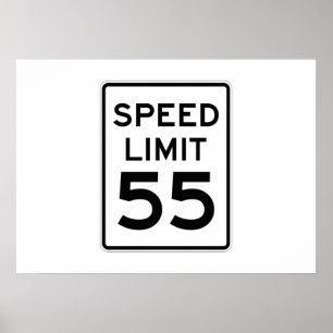 Rusa begränsar 55 MPH undertecknar Poster