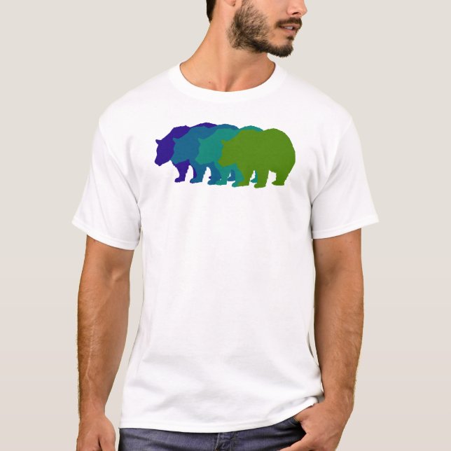 Rusa björnen i blått tee shirt (Framsida)