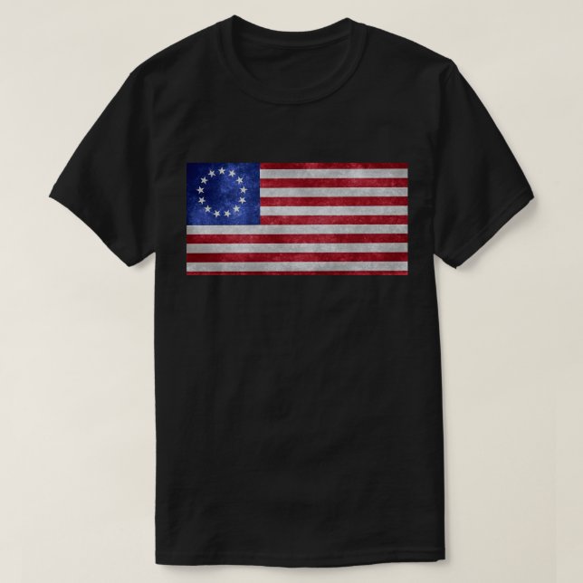 Rusa den Limbaugh Betsy Ross T-tröja T Shirt (Design framsida)