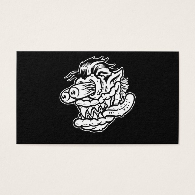 Rusa Ed Roth för den Fink råttaFink den stora Visitkort (Framsidan)