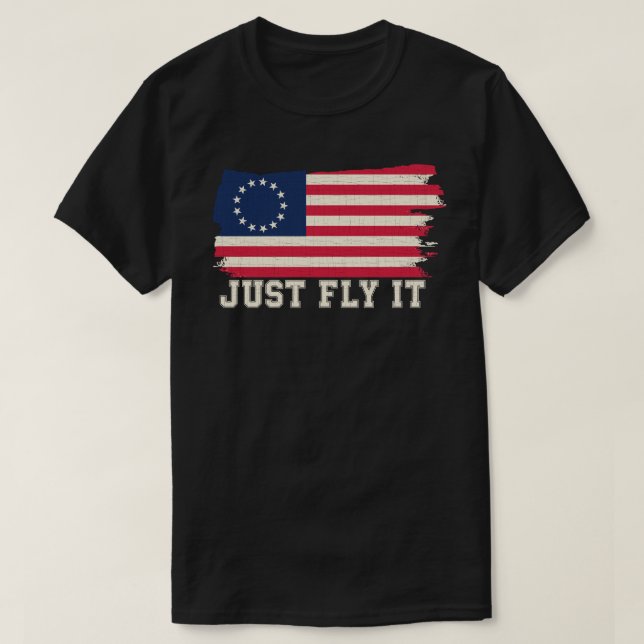 rusa-limbaugh flugan för den Betsy Ross T Shirt (Design framsida)